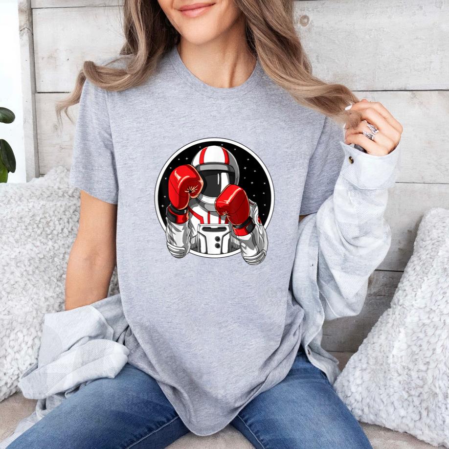 Astronaut Boxing Muay Thai Boxer T-Shirt image 2