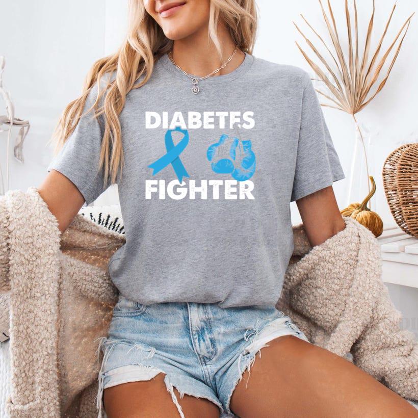 Boxing Gloves Diabetes Fighter T-Shirt image 0