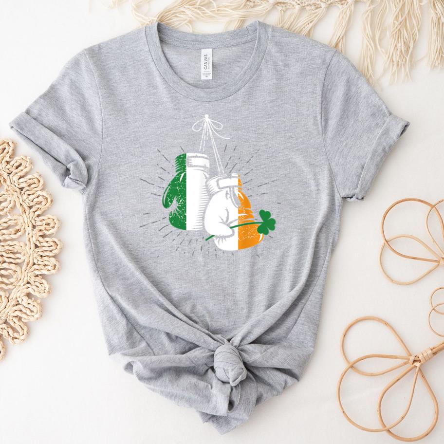 Ireland Flag Shamrock Irish Boxing T-Shirt image 1