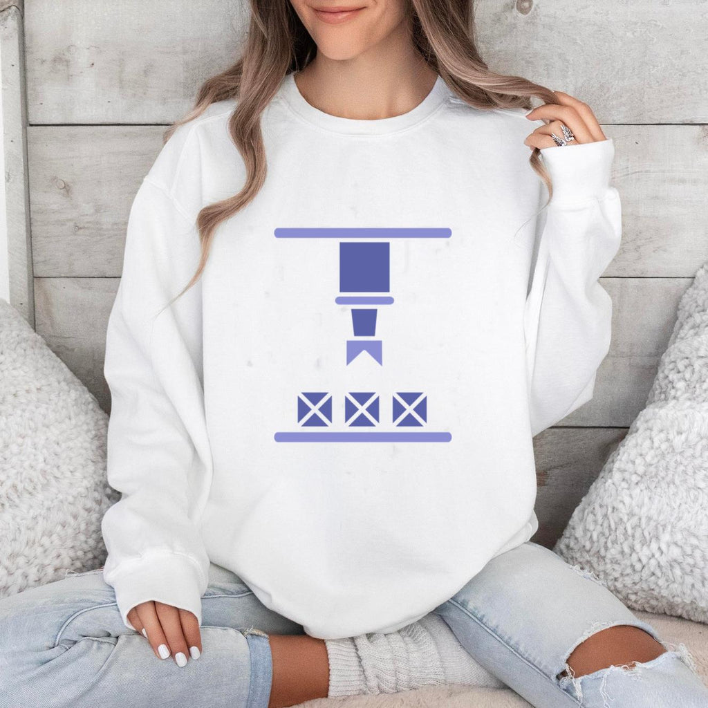 Factory Machine Boxing Silhouette Sweatshirt image 0