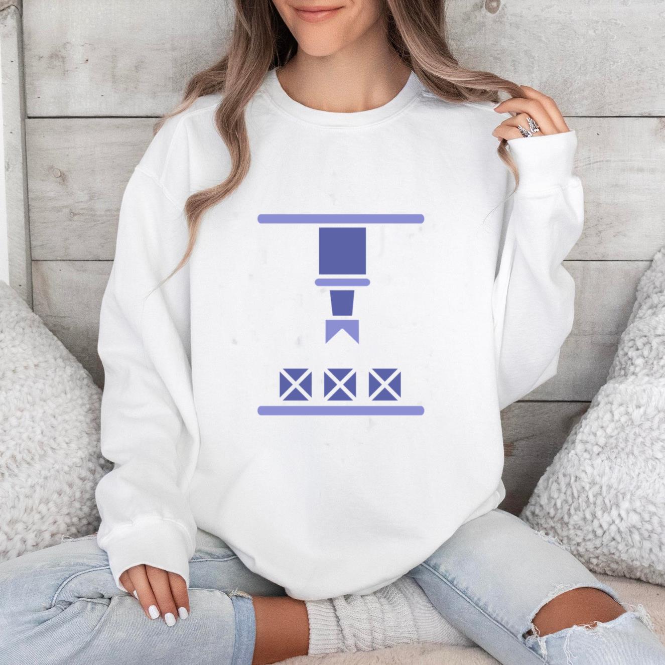 Factory Machine Boxing Silhouette Sweatshirt image 0
