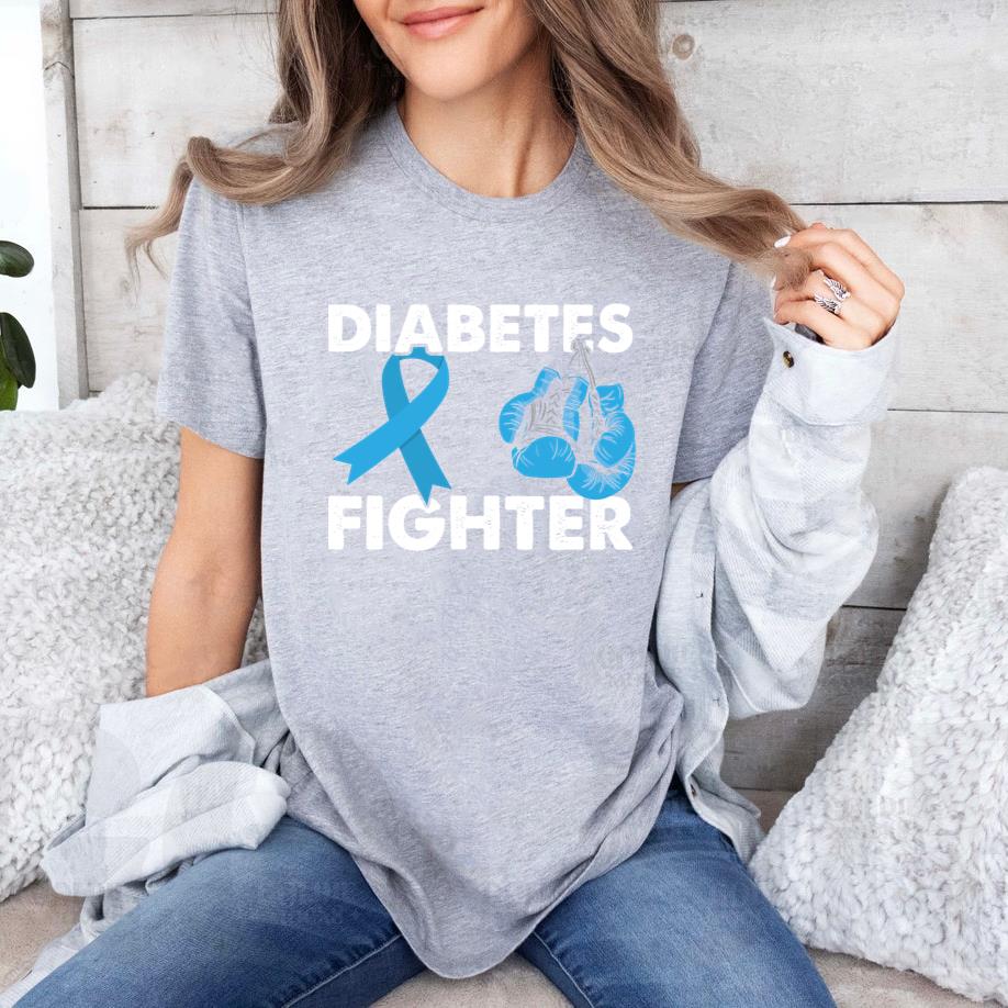 Boxing Gloves Diabetes Fighter T-Shirt image 2