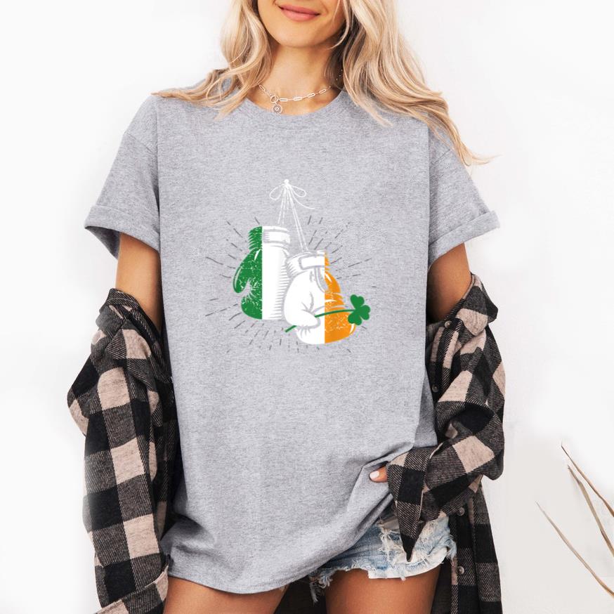 Ireland Flag Shamrock Irish Boxing T-Shirt image 3