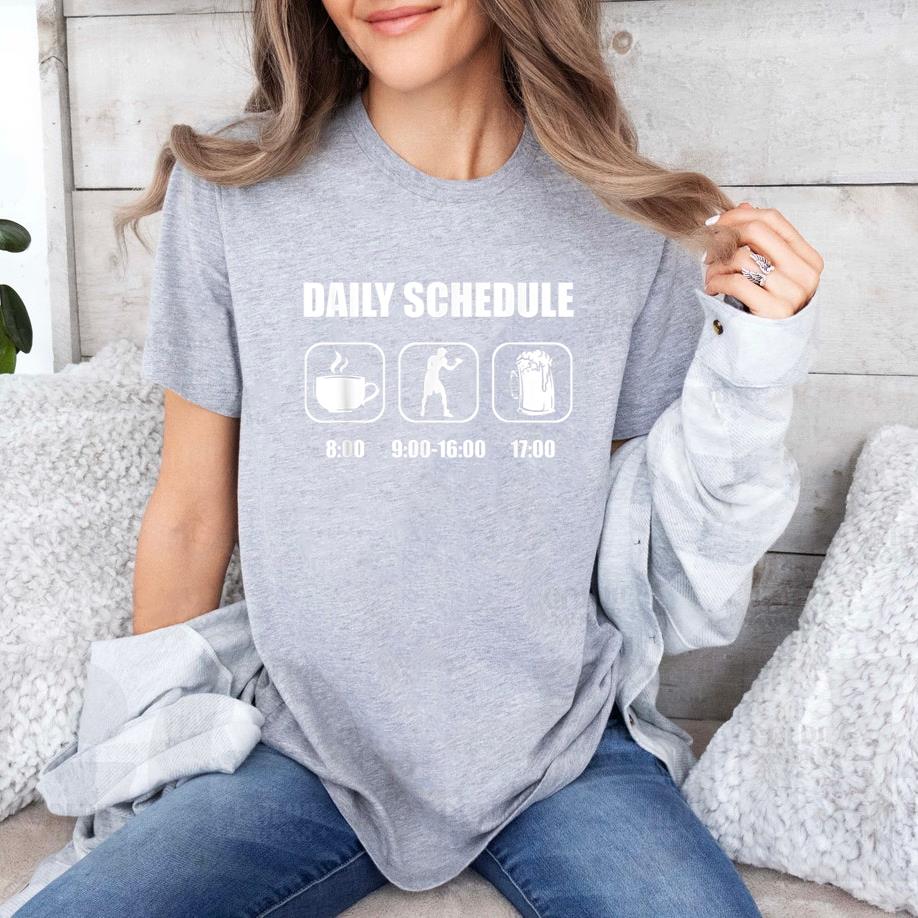 Boxing Daily Schedule T-Shirt image 2
