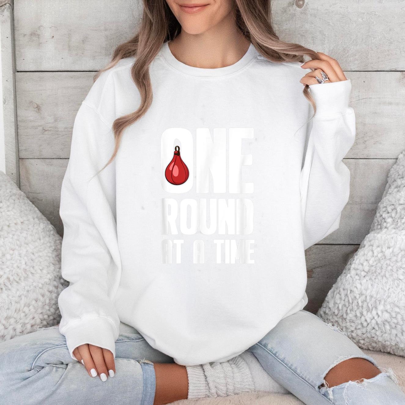 One Round At A Time Boxing Sweatshirt image 0