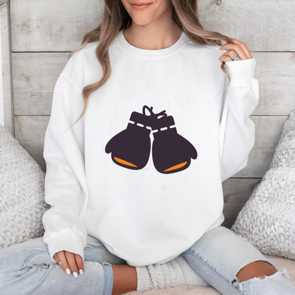 Flat Boxing Gloves Icon Sweatshirt image 0