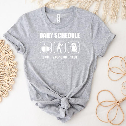 Boxing Daily Schedule T-Shirt image 1